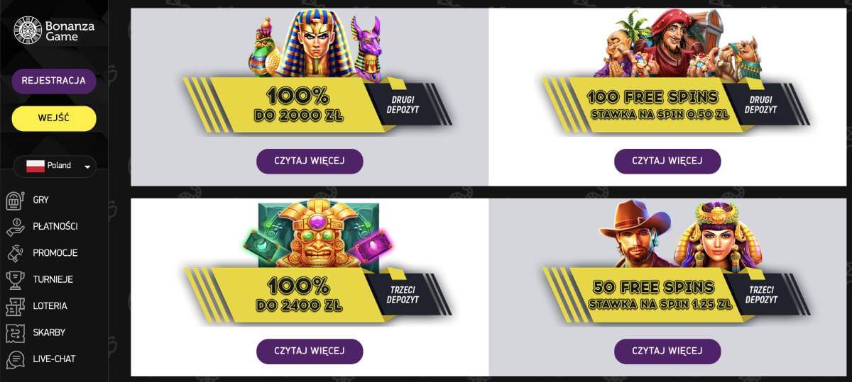 kasyno bonanza bonus