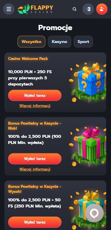 flappy casino promotions