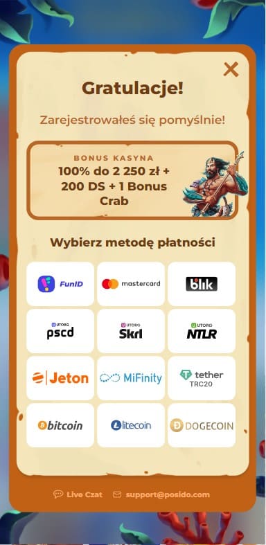 posido deposit methods