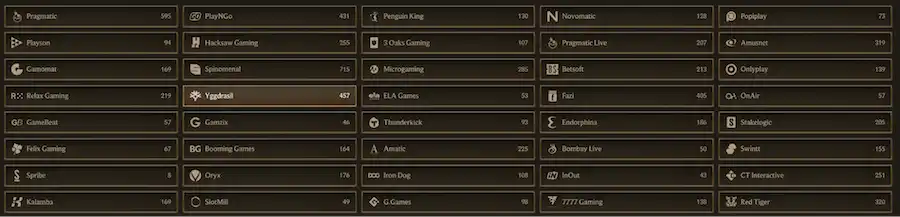realz casino dostawcy